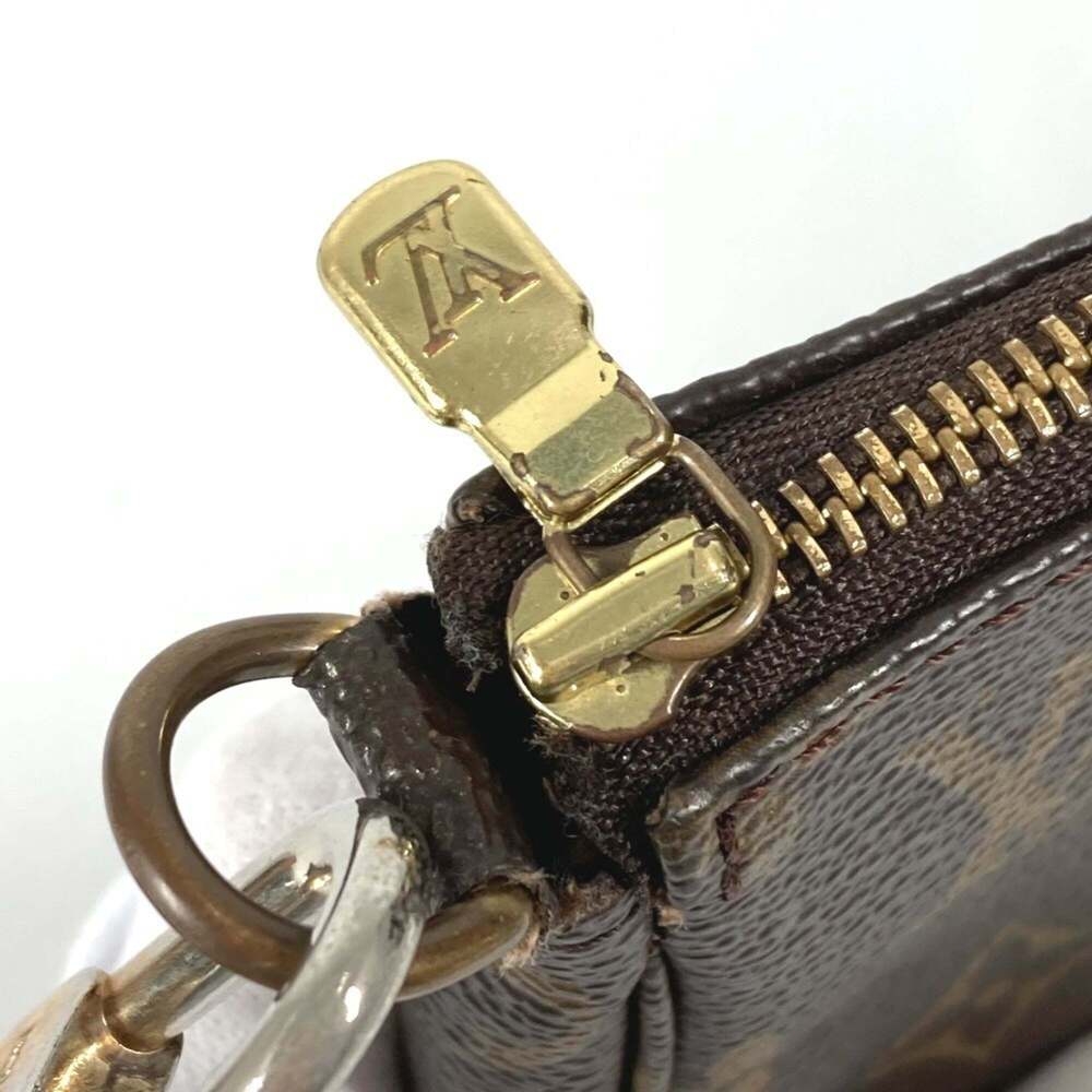 LOUIS VUITTON Authentic Brown Monogram Canvas Pochette Shoulder Bag - Picture 15 of 16